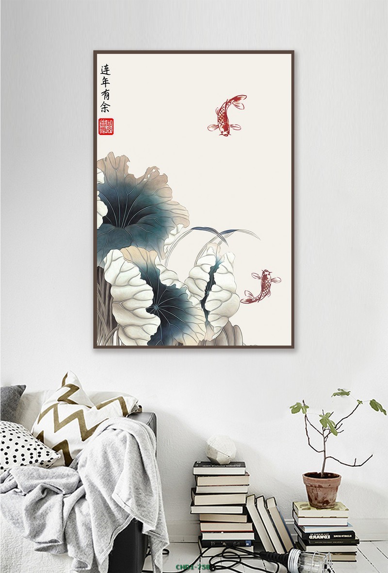 Hoa sen và cá chép CHD1-758